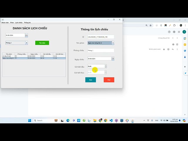 (#216) Source code JAVA SWING phần mềm quản lý và bán vé phim MVC + full báo cáo.