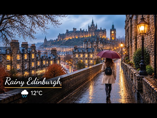 Edinburgh, Scotland in the Rain 2026🌧️ | Playground of Kings | 4K Walking Tour. 