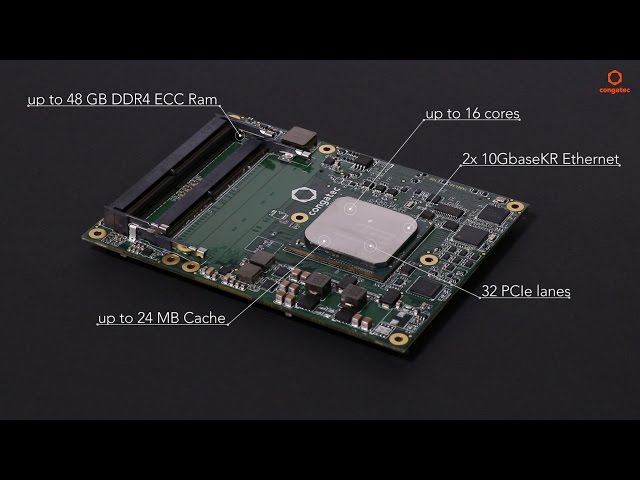 congatec COM Express Type 7 Computer-on-Modules with Intel Xeon D Processors