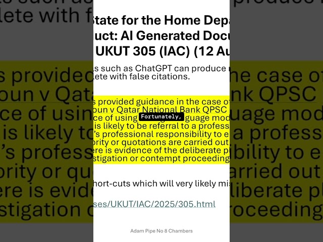 AI Hallucinations and Legal Drafting  #immigration #immigrationlaw #ai