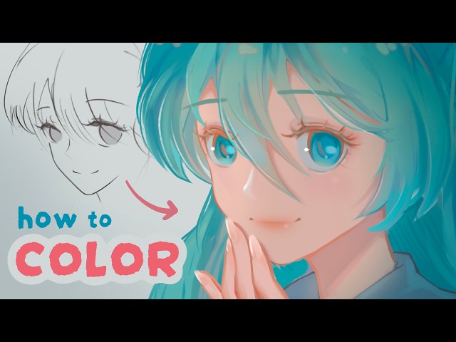 How To Color | Easy Beginner Digital Art Tutorial
