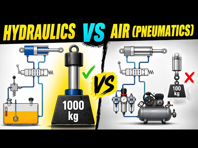 Electric vs Hydraulic vs Pneumatic Systems Explained