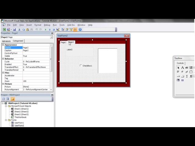 Excel 2010 VBA Tutorial 50   Userforms   Multipage