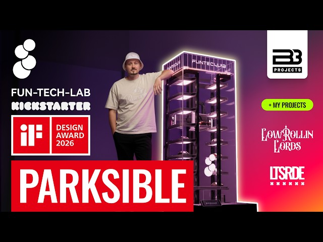 Fun Tech Lab Parksible — Smart Garage for Hot Wheels | iF Award 2026 + BBPROJECTS Lowrider Build