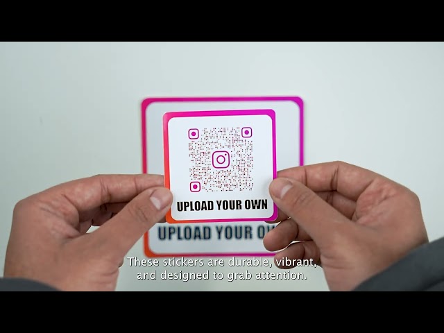 Create Custom QR Code Stickers for Instagram, Social Media, or Websites | Personalized & Durable!
