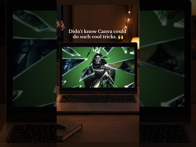 Trace to Frame Canva trick! #canva #doomsday #marvel #canvatutorial #avengers #simple #design #fun