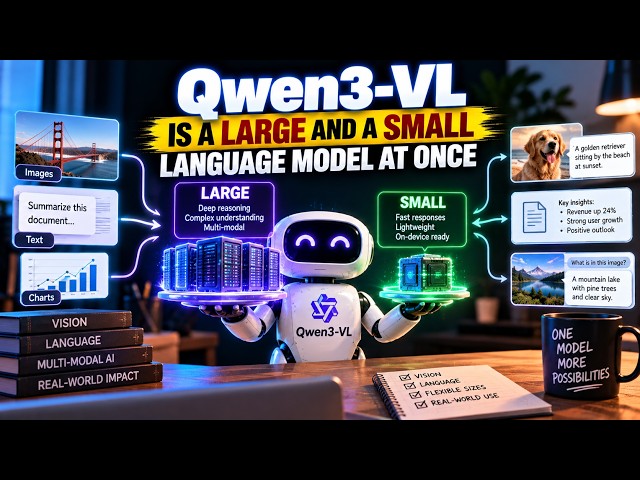 Qwen3-VL Is a Large and a Small Language Model at Once