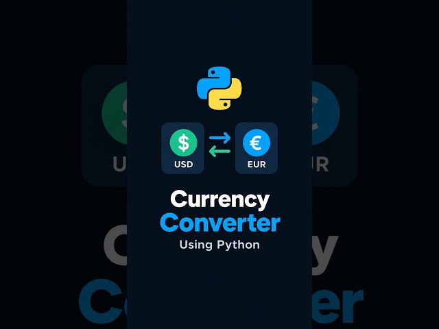 Build a Currency Converter with Python & an API | Beginner Project