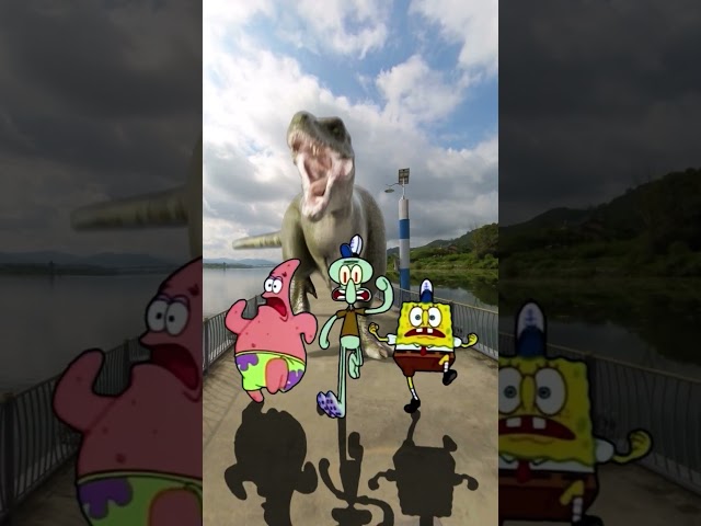 SpongeBob : The T-Rex is Coming! Run!