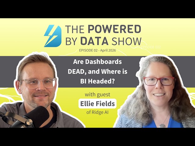Are Dashboards DEAD, and Where is BI Headed? | With Ellie Fields of Ridge AI
