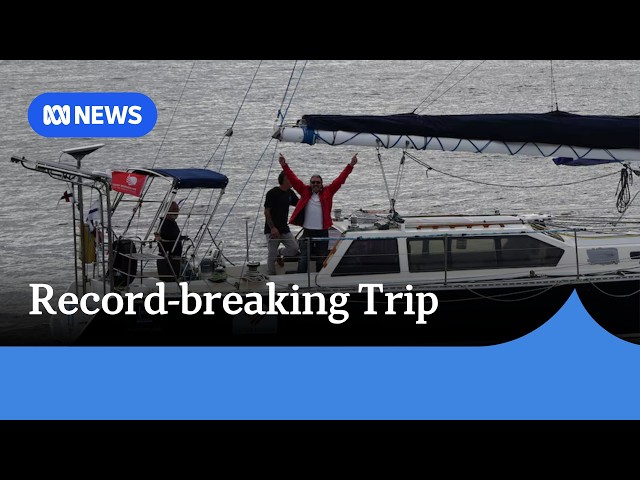 Tasmanian breaks Australian sailing record for fastest global circumnavigation | ABC NEWS
