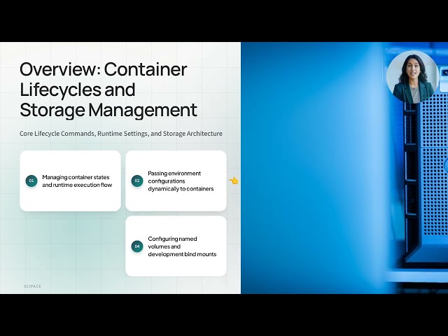 Container Lifecycles and Storage Management · Slide 1 — Overview: Container Lifecycles and Storage M