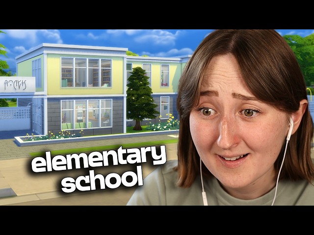 I built an *ELEMETARY SCHOOL* in The Sims 4!