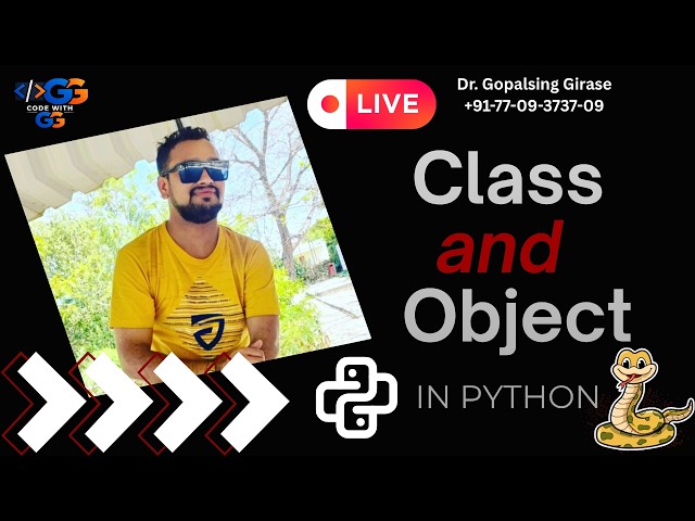 🐍 Class and Object in Python – Code with GG