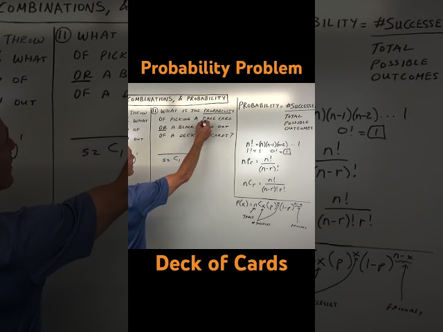 Probability Word Problem Involving Cards and Combinations