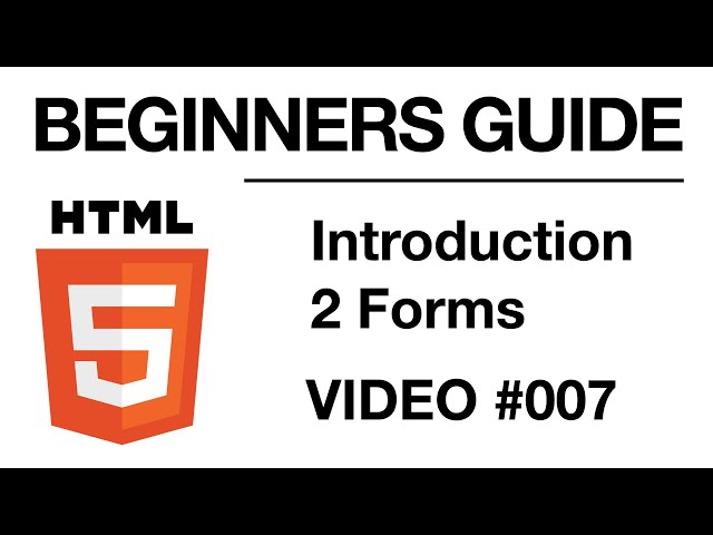 HTML Programming #007 | Form Elements // BEGINNERS GUIDE | Self Taught Developer