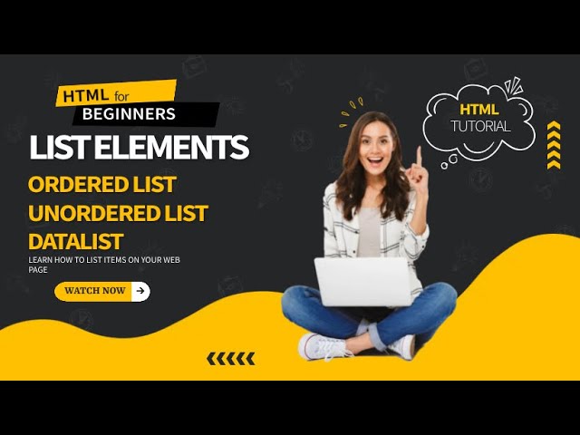 Introduction to List Elements in HTML