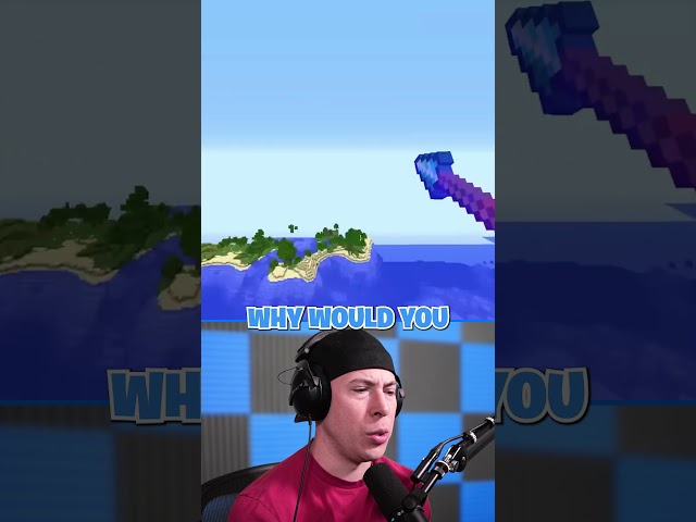 Diamond Spear Breaks the Game #minecraft