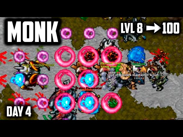 MONK SPELLS are TOO GOOD: MONK LVL 8 to 100 in 7 DAYS (DAY 4)