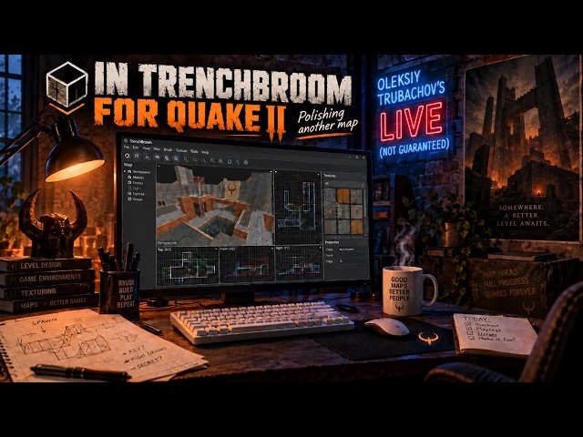 Polishing Another Quake II Map in TrenchBroom | Level Design Stream