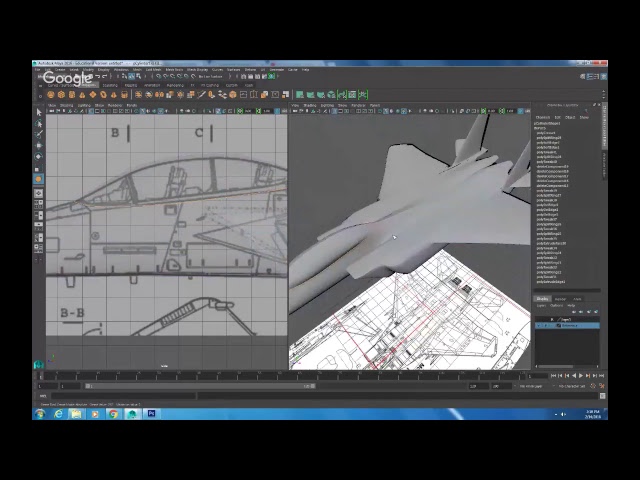 Maya Block Modeling of the the McDonnell Douglas F-15 Strike Eagle