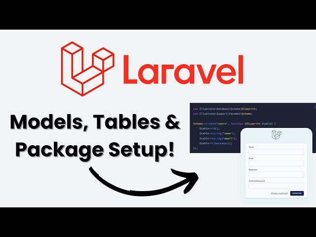 Laravel Project - Model, Table, Authentication ပြုလုပ်ခြင်း