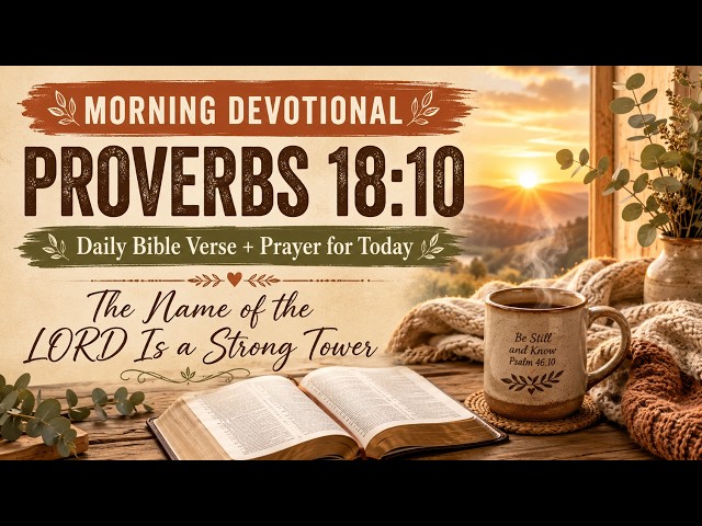 Daily Bible Verse + Prayer for Today | Proverbs 18:10 | Morning Devotional