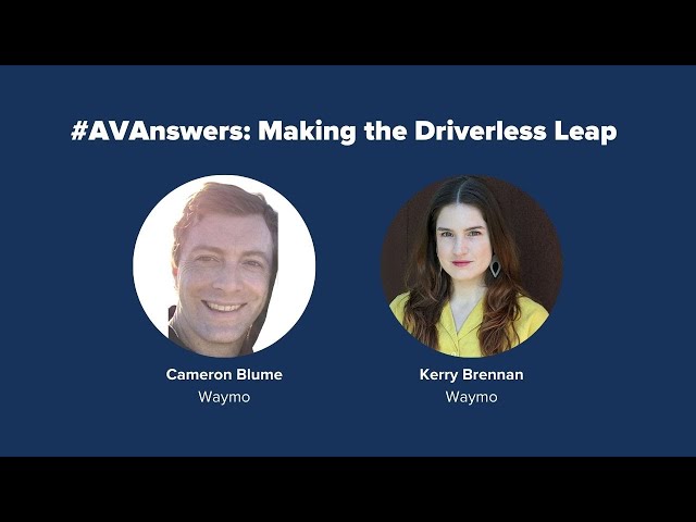 PAVE's Virtual Panel “#AVAnswers: Making the Driverless Leap” - Full Recording