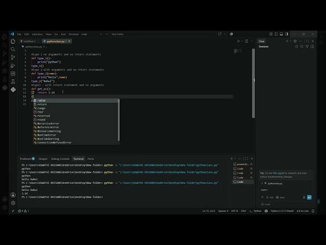 Part 21 || Python Tutorial || Types of Functions || Functions