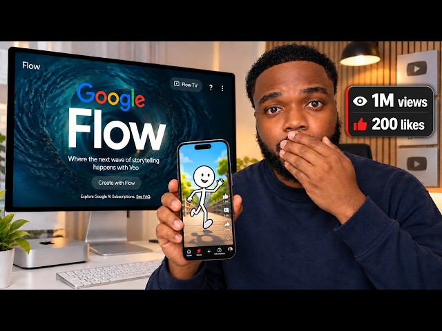 Google Flow Can Makes FACELESS Short Form Videos in BULK (FORE FREE)