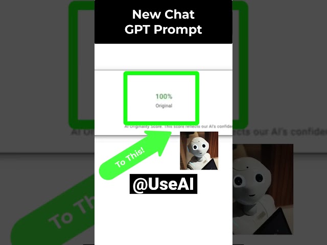 Write content and pass AI detection. Use this magic prompt. Check newest video @UseAI #chatgpt