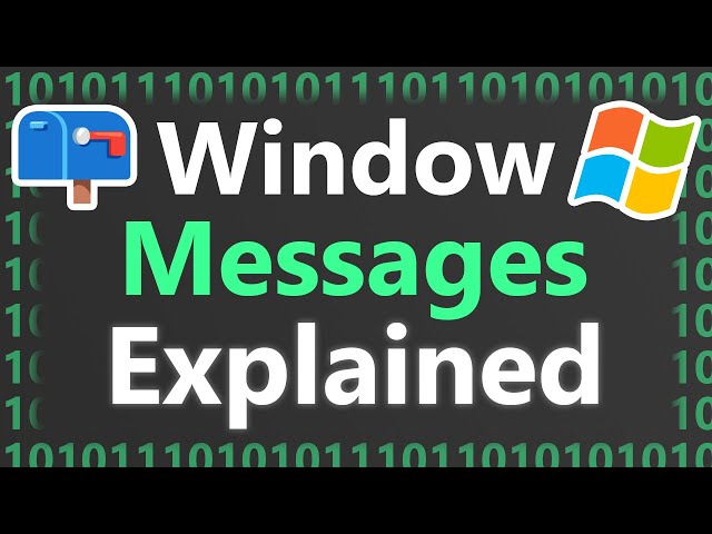 Windows API Window Messages Explained