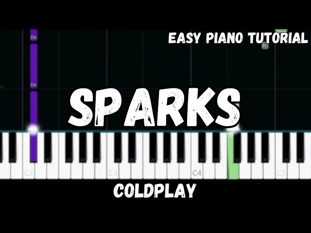 Coldplay - Sparks (Easy Piano Tutorial)