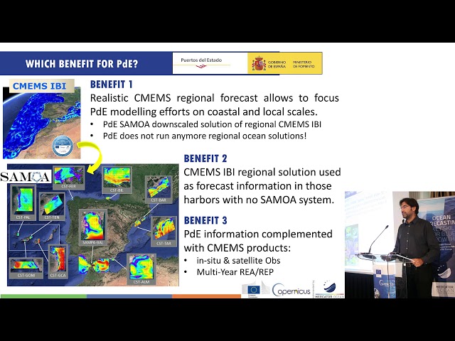 Use case Downstreaming CMEMS products to serve Port needs: the SAMOA system