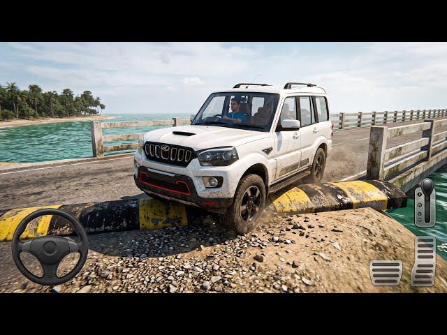 🚙 Scorpio 4x4 Extreme Speed Breaker Challenge Map 😱 | Bus Simulator Indonesia - Android 