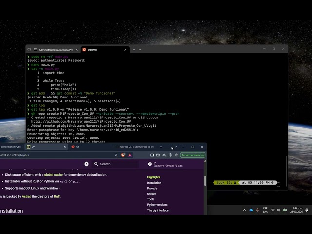 Version Control System - Git, GitHub CLI & uv from the Terminal — Full Workflow + Git Tags Tutorial
