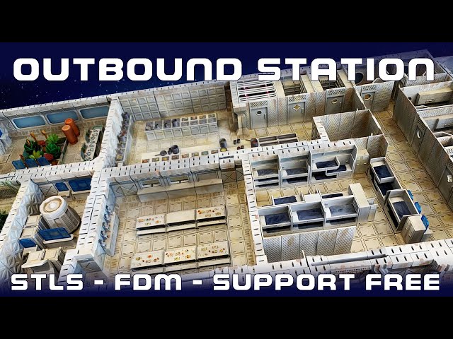 Outbound Station | Modular Sci Fi Terrain | Tabletop Games