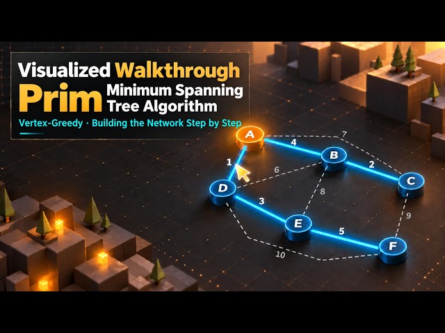 Visualizing Prim's Algorithm: How to Build a Minimum Spanning Tree Step by Step