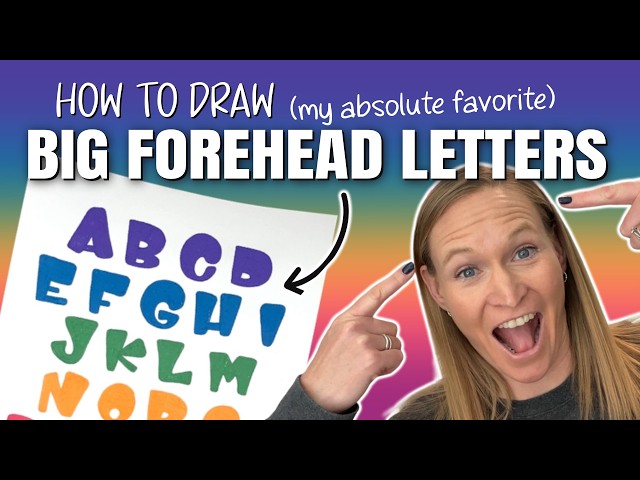 Easy Block Lettering Tutorial: How To Draw BIG FOREHEAD LETTERS!