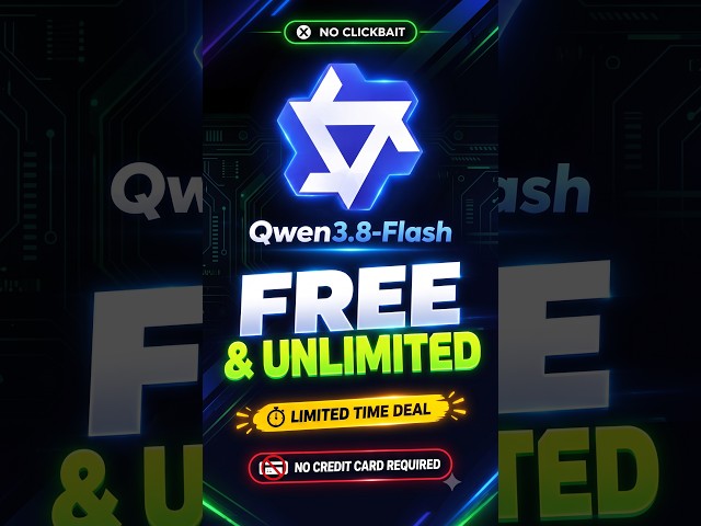 😱How to Use Qwen 3.8 Flash for Free Before It's Gone #aitools #artificialintelligence #tech #freeai