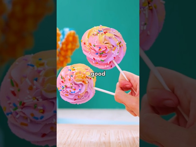 Colorful frozen whipped cream better than ICE CREAM?!