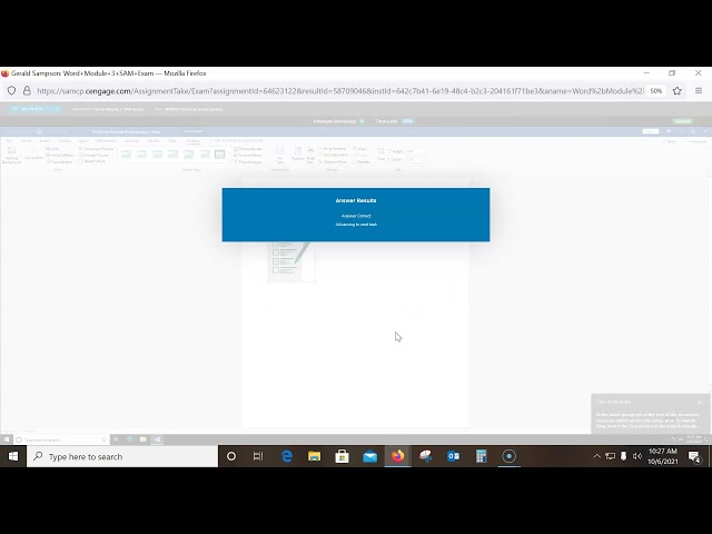 CS110 Word Module 3 Exam