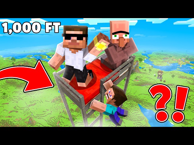 Minecraft, But We Have to Survive on The Highest Bed..