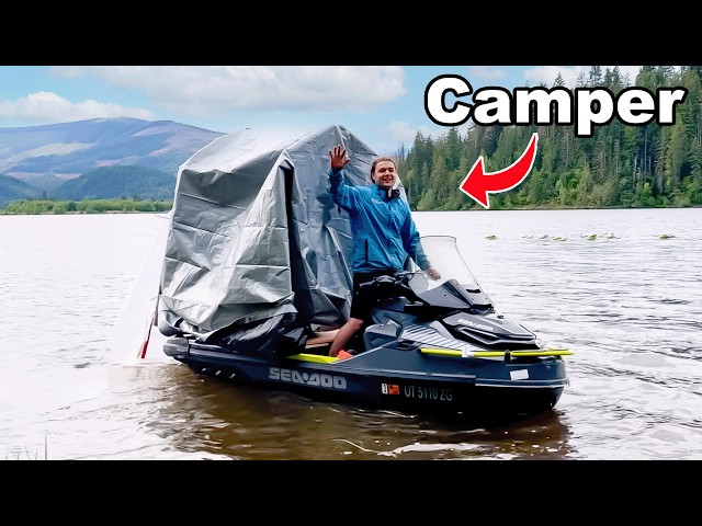 Jet Ski Camper Build | Cooking & Sleeping on Water