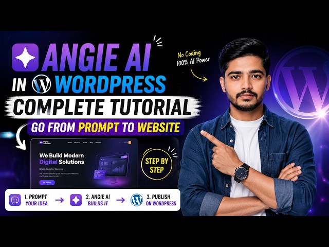 How to Build a WordPress Website Using Angie AI | Step-by-Step Tutorial