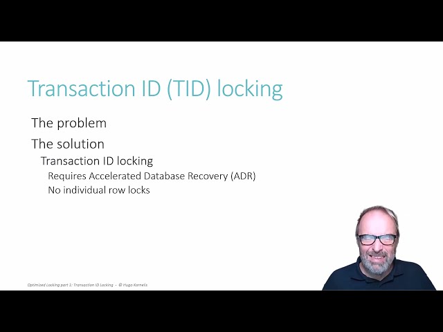 Optimized Locking part 1: Transaction ID Locking