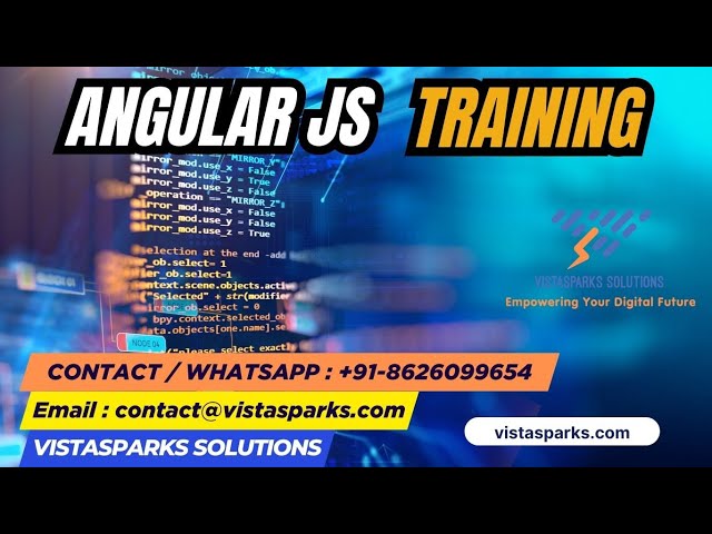 AngularJS Training | Frontend Development Training | Vistasparks Solutions
