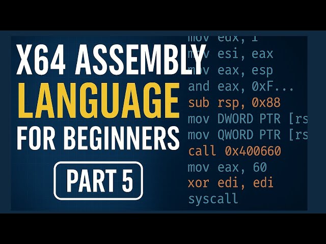 X64 Assembly Language For Beginners: 5.  What are registers