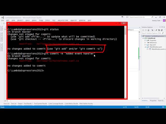 JeremyBytes - Git Basics for Visual Studio Developers