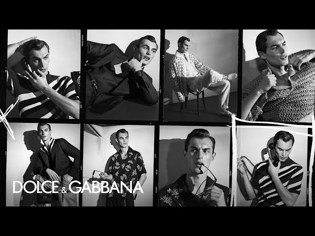 The new #DGSS25 Men's Campaign shot by Steven Meisel